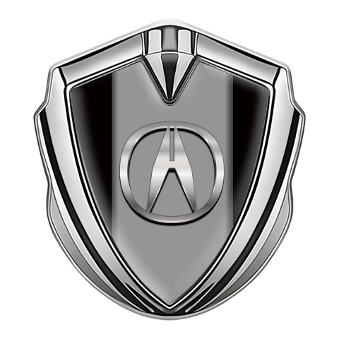 Acura Bodyside Emblem Self Adhesive Silver Chrome Logo Effect