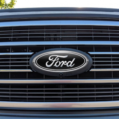 Ford Emblem Silicone Sticker Classic 3D Black