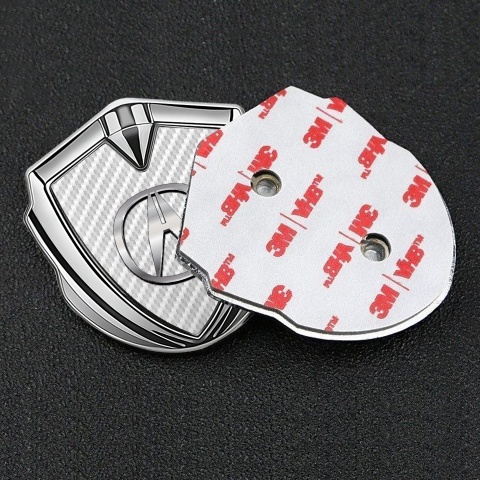 Acura 3D Car Metal Domed Emblem Silver White Carbon Polished Logo