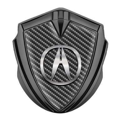 Acura Bodyside Emblem Self Adhesive Graphite Dark Carbon Chromatic Logo