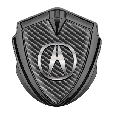 Acura Bodyside Emblem Self Adhesive Graphite Dark Carbon Chromatic Logo