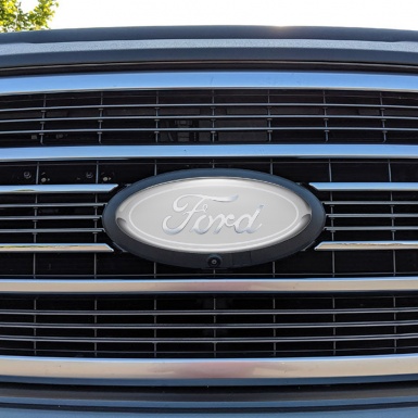 Ford Emblem Silicone Sticker Classic 3D Grey