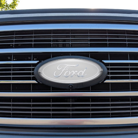 Ford Emblem Silicone Sticker Classic 3D Grey