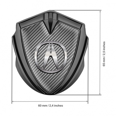 Acura Emblem Trunk Badge Graphite Light Carbon Chromatic Variant