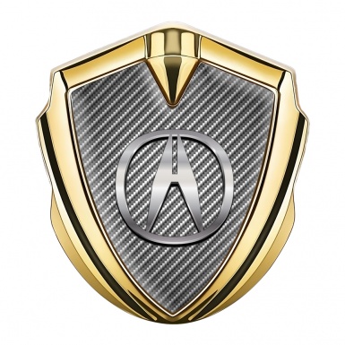 Acura Emblem Trunk Badge Gold Light Carbon Chromatic Variant