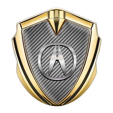Acura Emblem Trunk Badge Gold Light Carbon Chromatic Variant