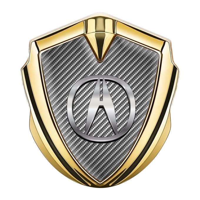 Acura Emblem Trunk Badge Gold Light Carbon Chromatic Variant