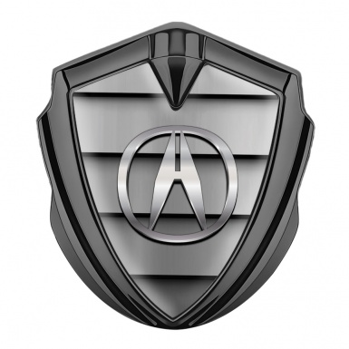 Acura Emblem Badge Self Adhesive Graphite Grille Effect Chromatic Logo