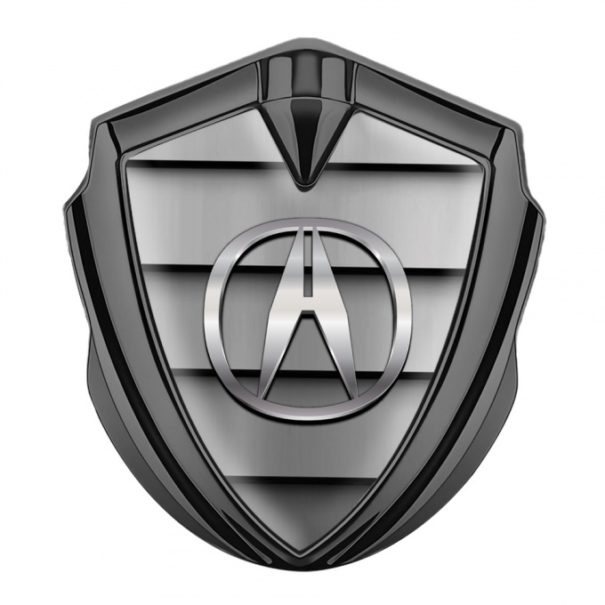Acura Emblem Badge Self Adhesive Graphite Grille Effect Chromatic Logo