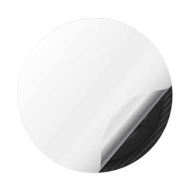 Yamaha Emblem Silicone Sticker Dark Grey Carbon