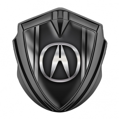Acura Bodyside Emblem Self Adhesive Graphite Black Steel Frames Design