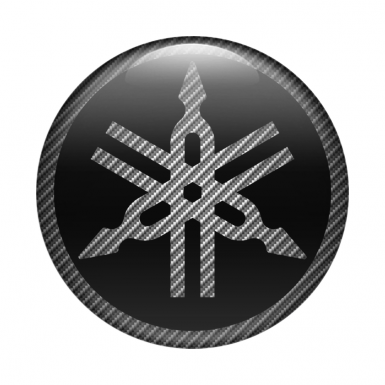 Yamaha Emblem Silicone Sticker Carbon Inverse