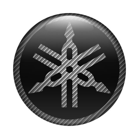 Yamaha Emblem Silicone Sticker Carbon Inverse