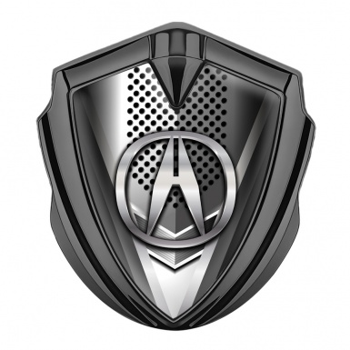 Acura Emblem Trunk Badge Graphite Modern Front Grate Chromatic Design