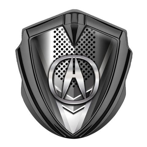 Acura Emblem Trunk Badge Graphite Modern Front Grate Chromatic Design