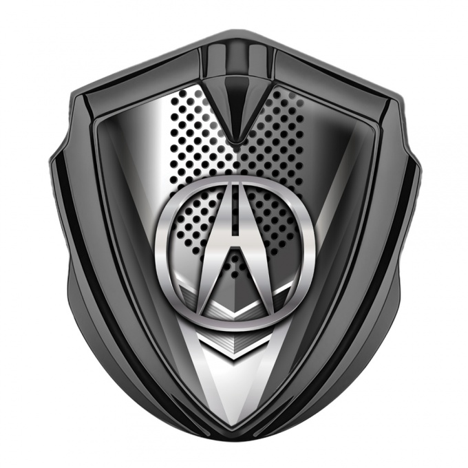 Acura Emblem Trunk Badge Graphite Modern Front Grate Chromatic Design