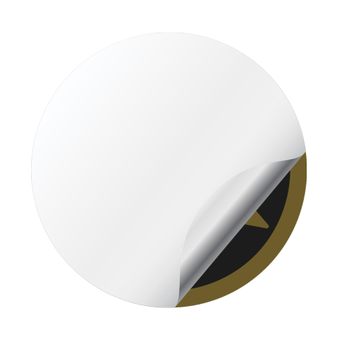 Yamaha Emblem Domed Sticker Yellow Black