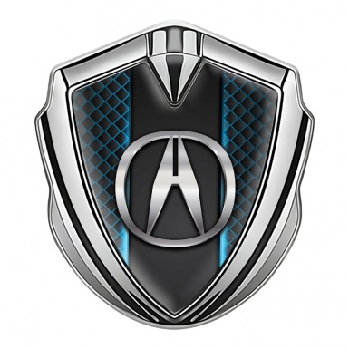 Acura Trunk Emblem Badge Silver Blue Cells Center Console Edition