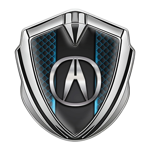 Acura Trunk Emblem Badge Silver Blue Cells Center Console Edition