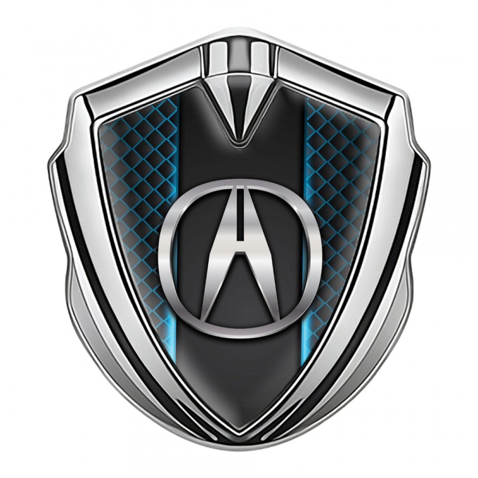 Acura Trunk Emblem Badge Silver Blue Cells Center Console Edition