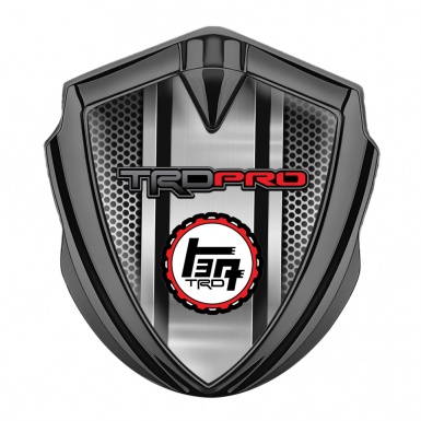 Toyota TRD Bodyside Emblem Badge Graphite Industrial Grate Sport Motif