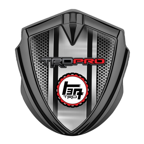 Toyota TRD Bodyside Emblem Badge Graphite Industrial Grate Sport Motif