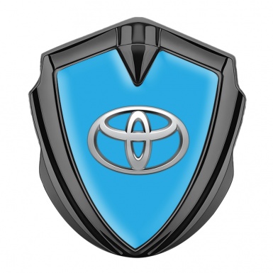 Toyota Emblem Trunk Badge Graphite Glacial Blue Classic Logo Edition
