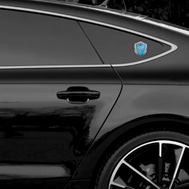 Toyota Emblem Trunk Badge Gold Glacial Blue Classic Logo Edition