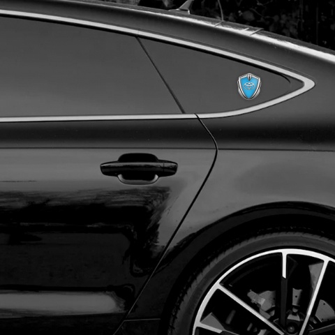 Toyota Emblem Trunk Badge Gold Glacial Blue Classic Logo Edition