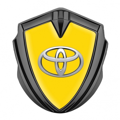 Toyota Bodyside Emblem Self Adhesive Graphite Yellow Background Motif