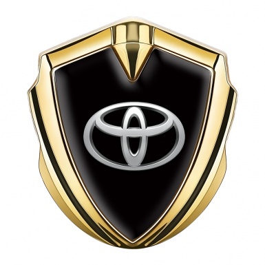Toyota Bodyside Emblem Self Adhesive Gold Black Chromatic Edition