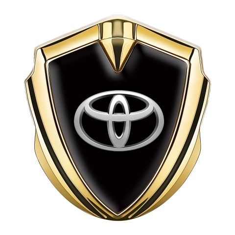 Toyota Bodyside Emblem Self Adhesive Gold Black Chromatic Edition