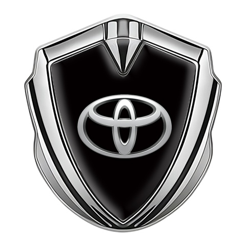 Toyota Bodyside Emblem Self Adhesive Silver Black Chromatic Edition