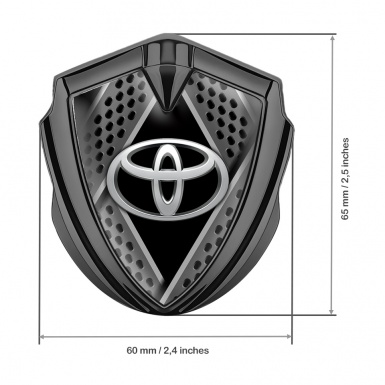 Toyota Emblem Fender Badge Graphite Grate Panels Oval Logo Variant