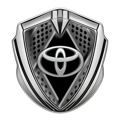 Toyota Emblem Fender Badge Silver Grate Panels Oval Logo Variant