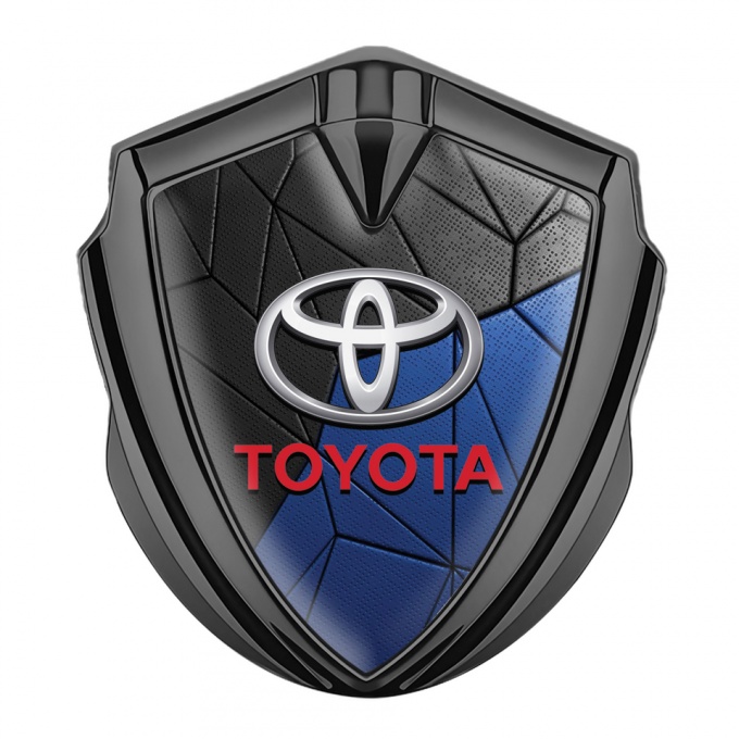 Toyota Bodyside Badge Self Adhesive Graphite Blue Mosaic Pattern Edition