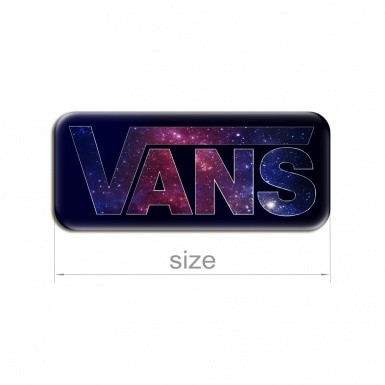 Vans Stickers Domed Black and purple galaxy 2 pcs