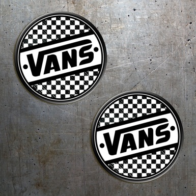 Vans Stickers Circle Silicone Final Flags Black 2 pcs