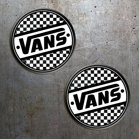 Vans Stickers Circle Silicone Final Flags Black 2 pcs