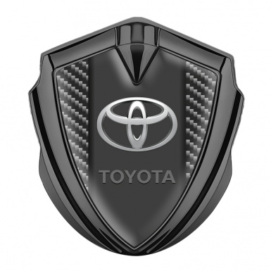 Toyota Emblem Trunk Badge Graphite Dark Carbon Chromatic Logo Design