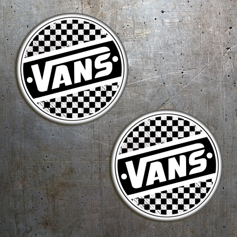 Vans Stickers Circle Silicone Final Flags White 2 pcs