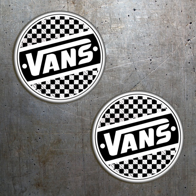 Vans Stickers Circle Silicone Final Flags White 2 pcs