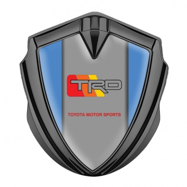 Toyota TRD Emblem Badge Self Adhesive Graphite Blue Sides Tricolor Design