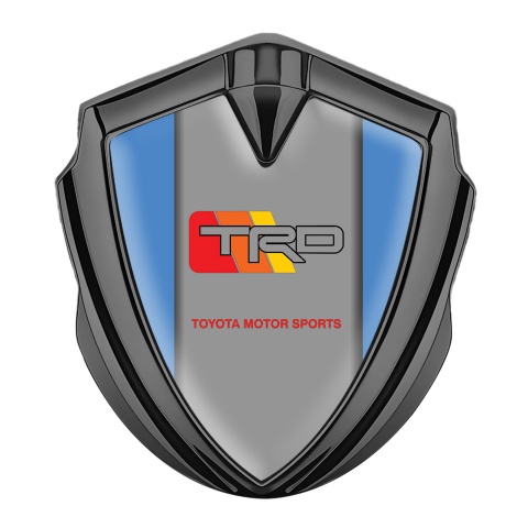 Toyota TRD Emblem Badge Self Adhesive Graphite Blue Sides Tricolor Design