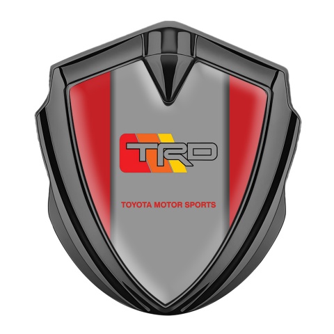 Toyota TRD Emblem Self Adhesive Graphite Red Frame Racing Edition