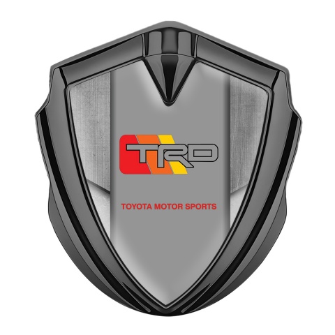 Toyota TRD Bodyside Badge Self Adhesive Graphite Stone Effect Tricolor