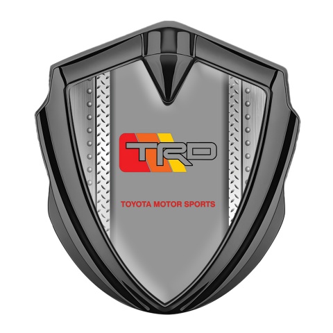 Toyota TRD Emblem Self Adhesive Graphite Metallic Frame Racing Logo