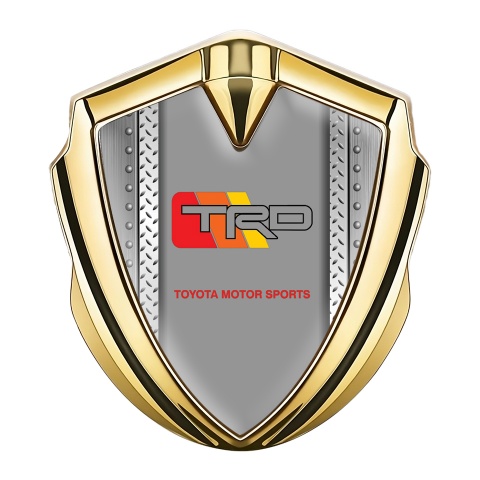 Toyota TRD Emblem Self Adhesive Gold Metallic Frame Racing Logo