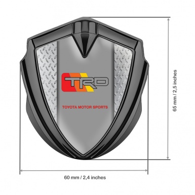 Toyota TRD Bodyside Emblem Badge Graphite Treadplate Frame Sport Design