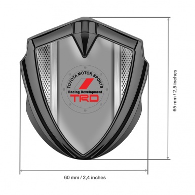 Toyota Bodyside Domed Emblem Graphite Metallic Grate Oval Sport Logo
